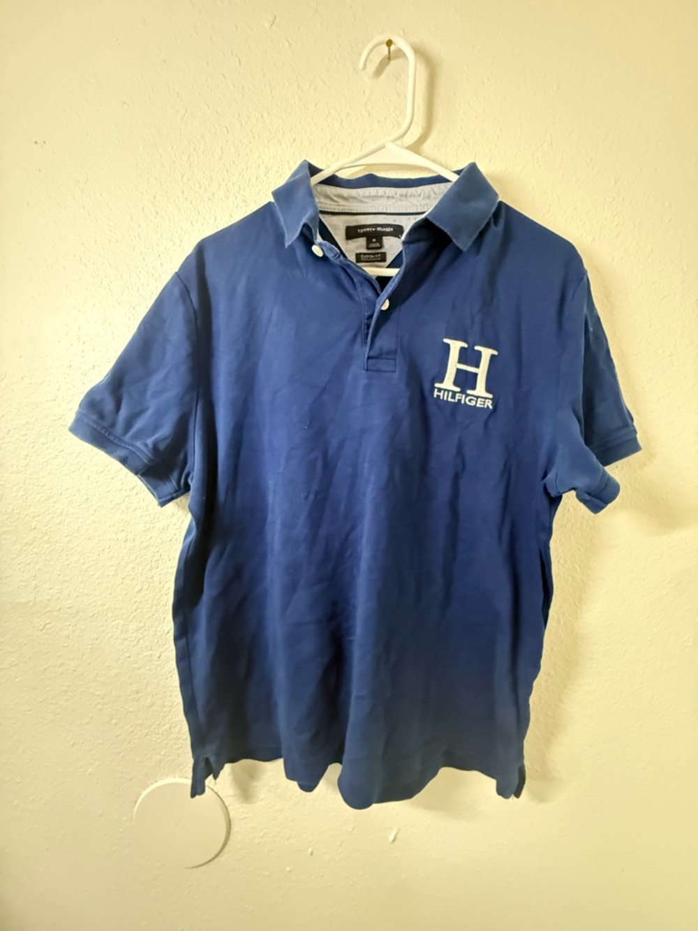 Tommy Hilfiger Men's Royal Blue Polo with Embroidered H